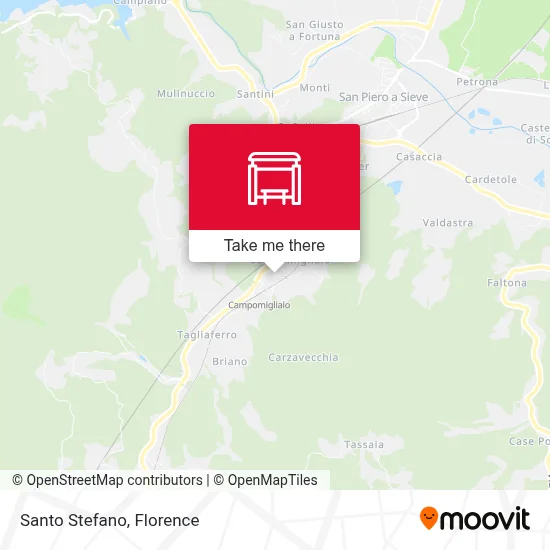 Santo Stefano map