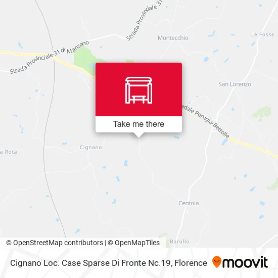 Cignano Loc. Case Sparse Di Fronte Nc.19 map