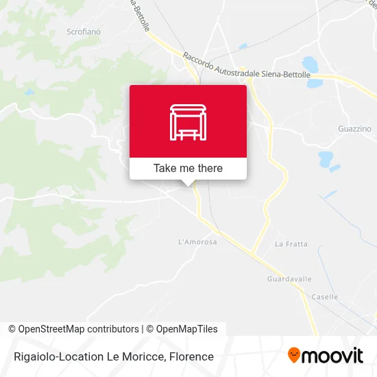 Rigaiolo-Location Le Moricce map