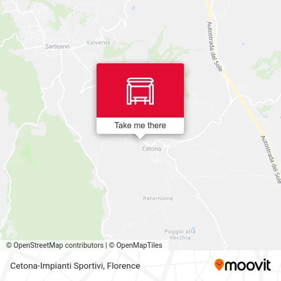Cetona-Impianti Sportivi map