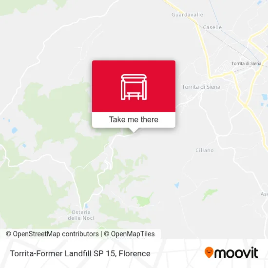 Torrita-Former Landfill SP 15 map
