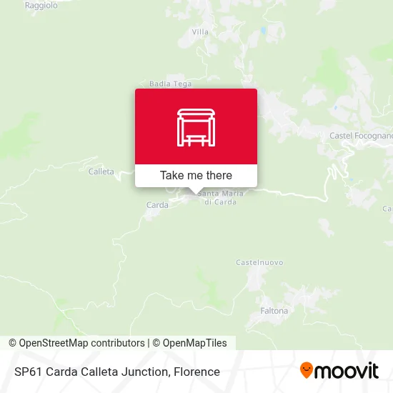 SP61 Carda Calleta Junction map
