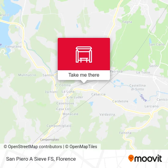 San Piero A Sieve FS map