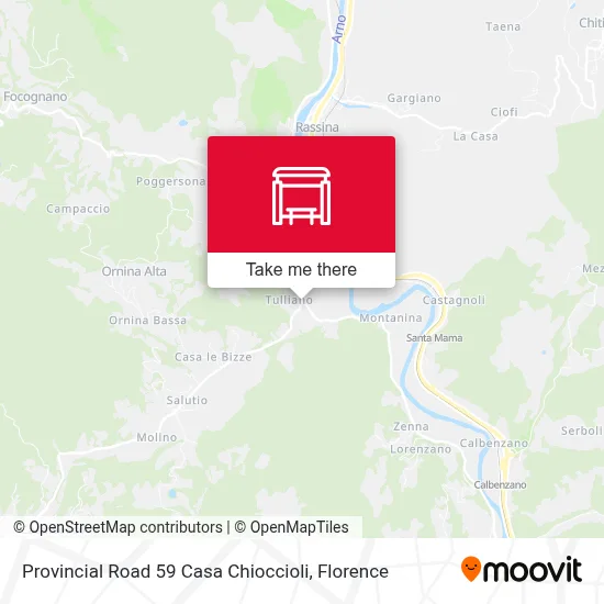 Provincial Road 59 Casa Chioccioli map