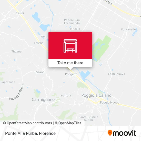 Ponte Alla Furba map