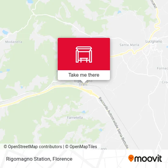 Rigomagno Station map