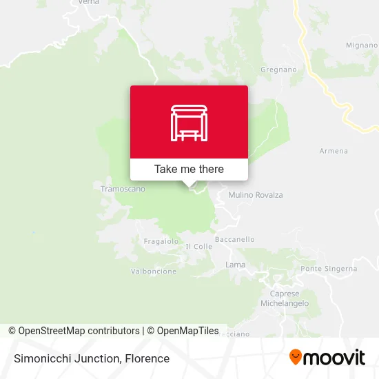 Simonicchi Junction map