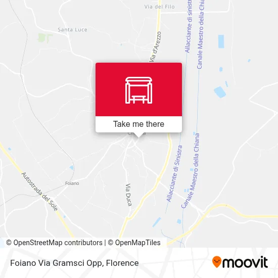 Foiano Via Gramsci Opp map