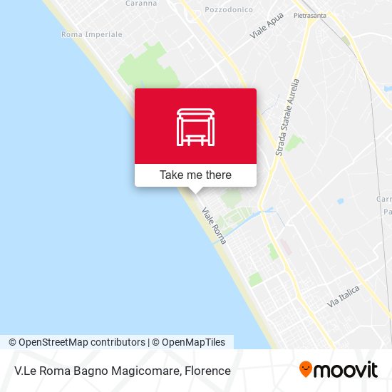 V.Le Roma Bagno Magicomare map