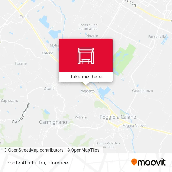 Ponte Alla Furba map