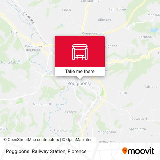 Poggibonsi Railway Station map