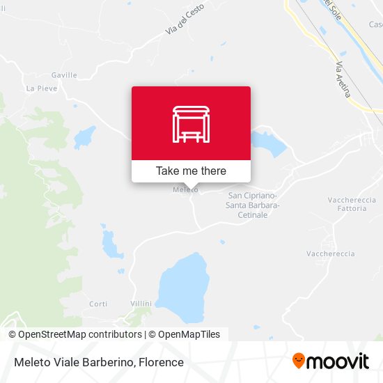 Meleto Viale Barberino map