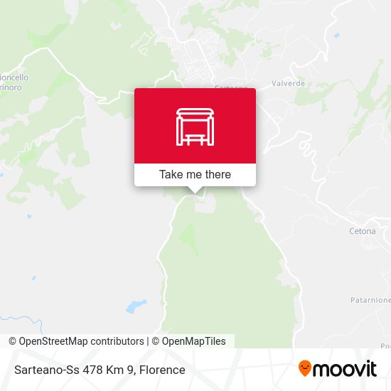 Sarteano-Ss 478 Km 9 map