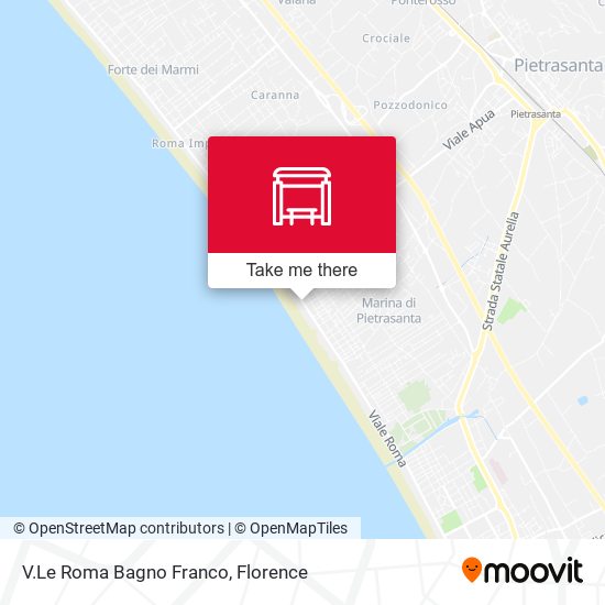 V.Le Roma Bagno Franco map