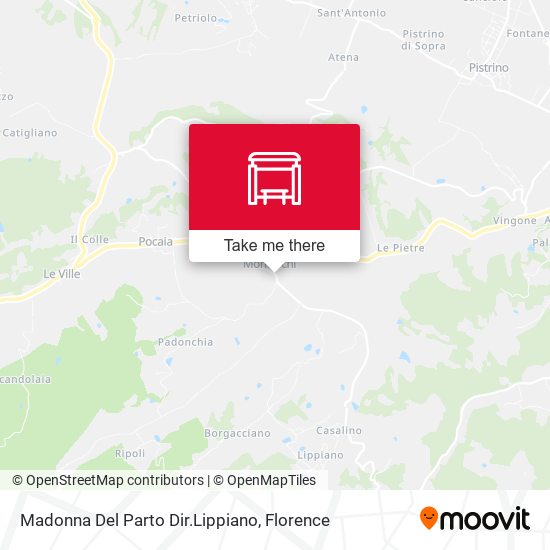 Madonna Del Parto Dir.Lippiano map