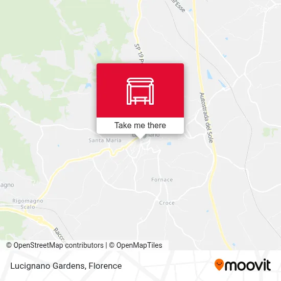Lucignano Gardens map