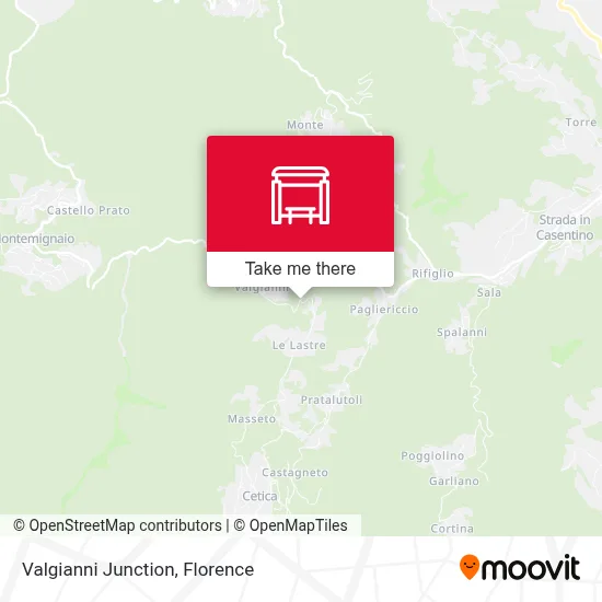 Valgianni Junction map