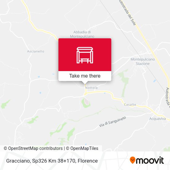 Gracciano, Sp326 Km 38+170 map