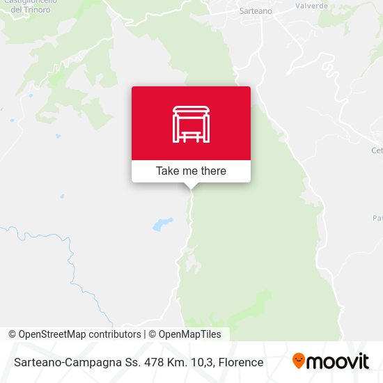 Sarteano-Campagna Ss. 478 Km. 10,3 map