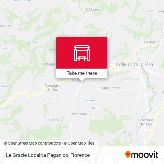 Le Grazie Localita Paganico map
