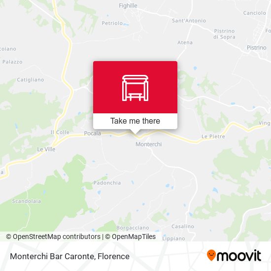 Monterchi Bar Caronte map