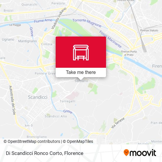 Di Scandicci Ronco Corto map