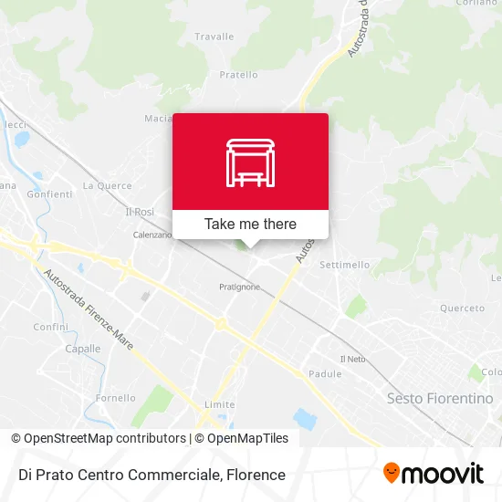 Di Prato Centro Commerciale map