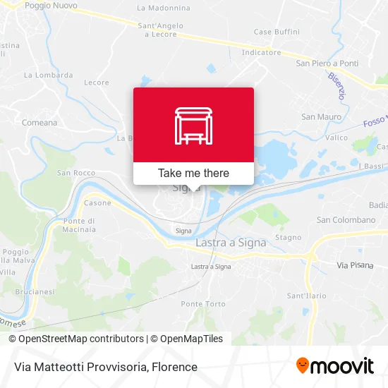 Via Matteotti Provvisoria map