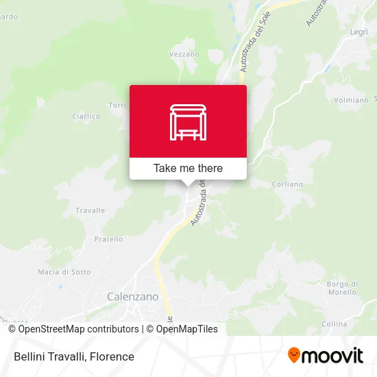 Bellini Travalli map