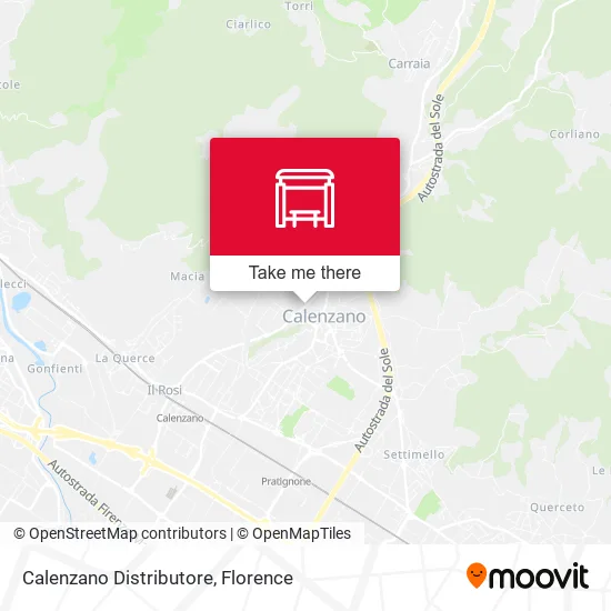 Calenzano Distributore map