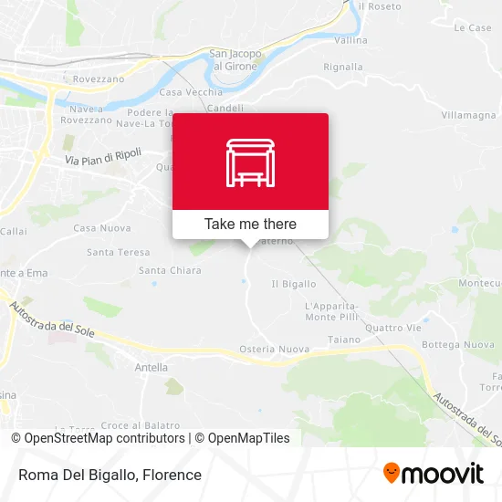 Rome Del Bigallo map