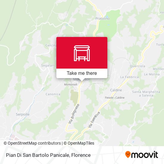 Pian Di San Bartolo Panicale map