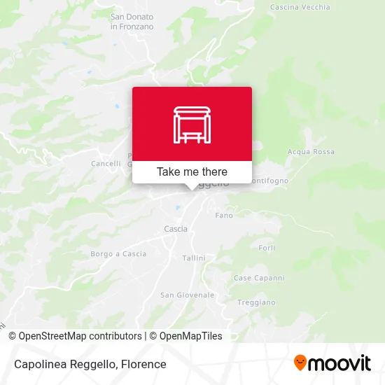 Capolinea Reggello map