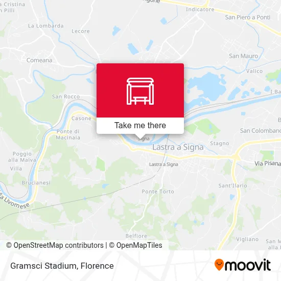 Gramsci Stadium map