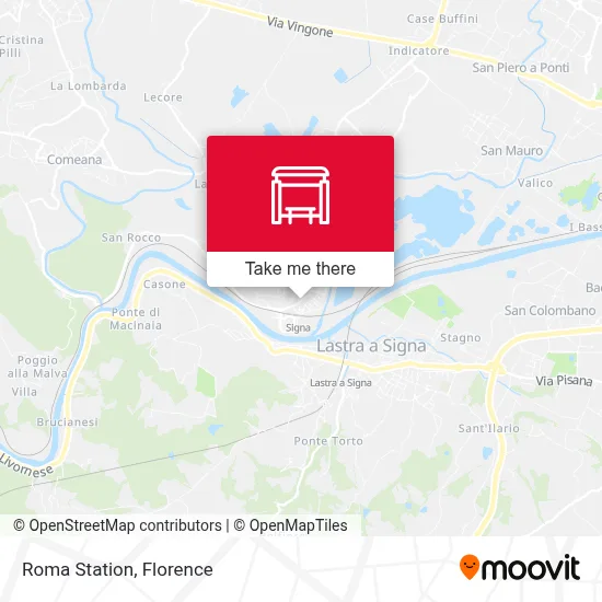 Roma Station map