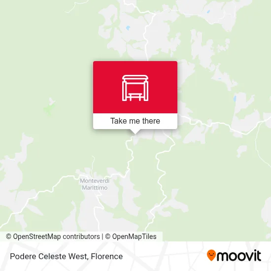 Podere Celeste West map