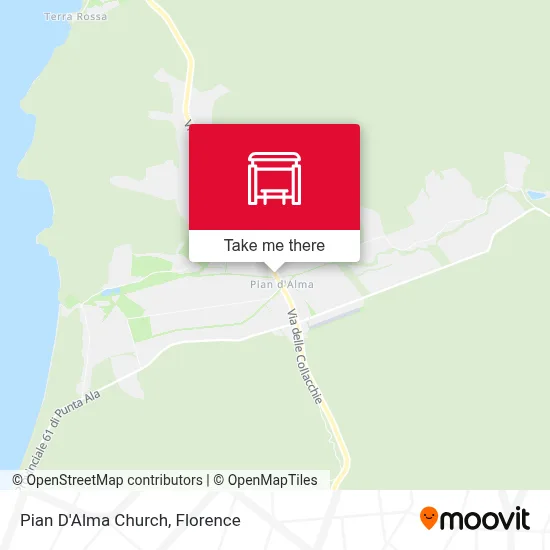 Pian D'Alma Church map