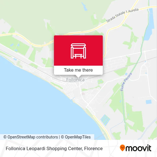 Follonica Leopardi Shopping Center map