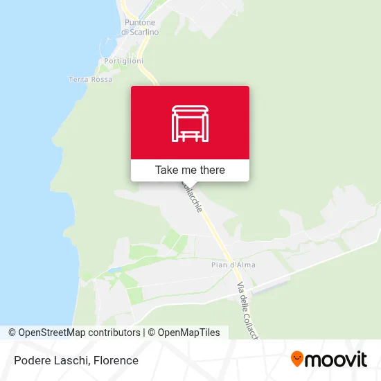 Podere Laschi map