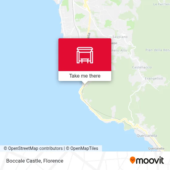 Boccale Castle map