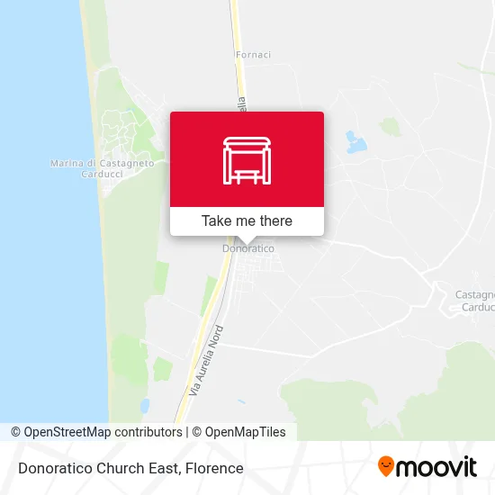 Donoratico Church East map