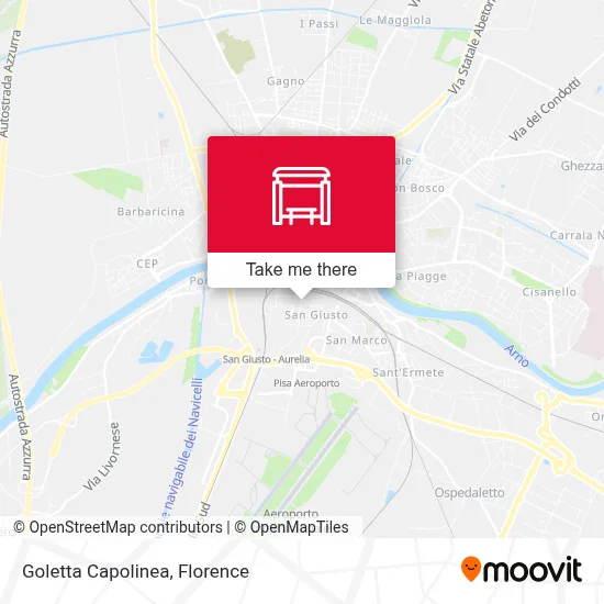 Goletta Capolinea map