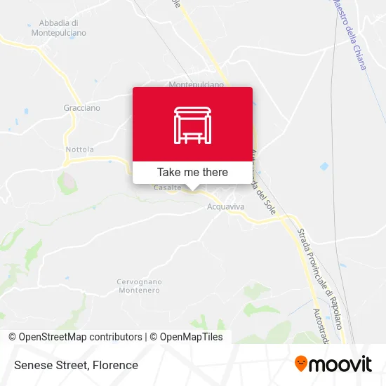 Senese Street map
