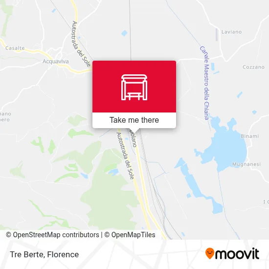 Tre Berte map