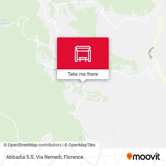 Abbadia S.S. Via Remedi map