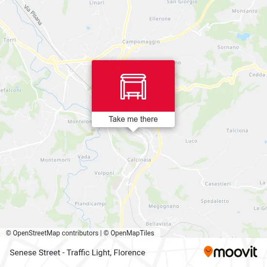 Senese Street - Traffic Light map
