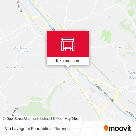 Via Lavagnini Repubblica map