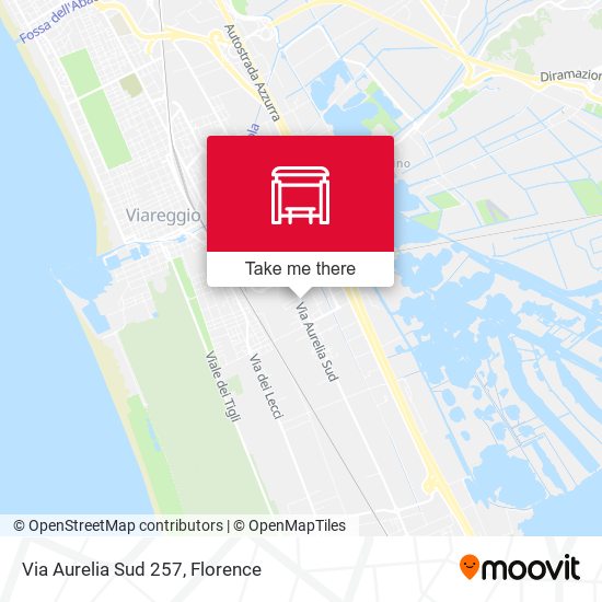 Via Aurelia Sud 257 map