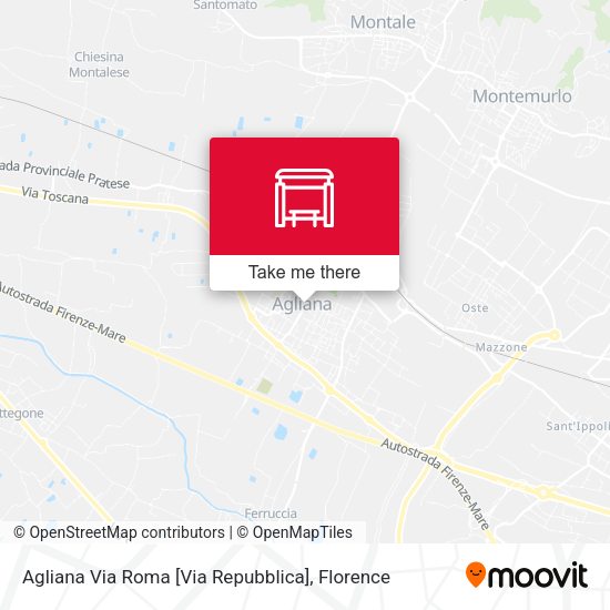 Agliana Via Roma [Via Repubblica] map