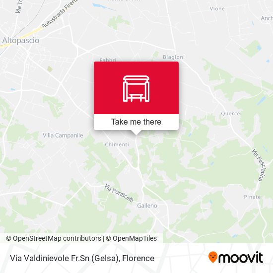 Via Valdinievole Fr.Sn (Gelsa) map